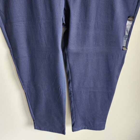 46x30 Blue Chinos Jos A Bank Cotton Reserve Pants New Flat Front Nwt Navy Khakis - Picture 12 of 17